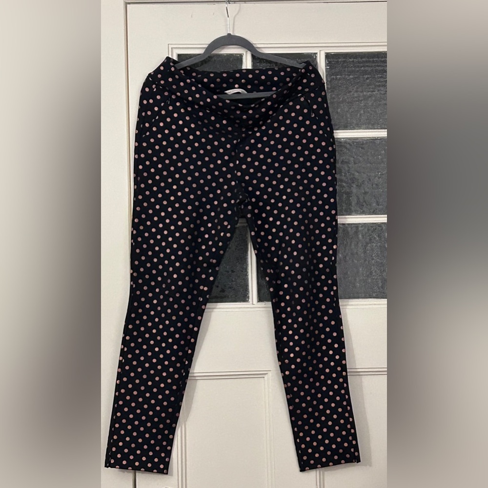 Soft Surroundings pants  - Black with copper Polka Dots